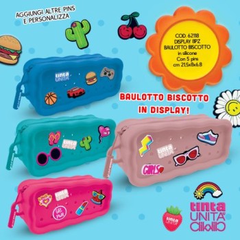 Astuccio Baulotto Biscotto 5 Pins Tinta Unita Clik Spring