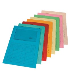 Cartelline Sintex con finestra chiuse su due lati confezione da 50 pezzi colore arancione