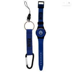 Kit Orologio Inter con Portachiavi Inter