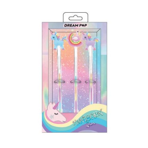 SET 3 PENNE UNICORNO E ARCOBALENO TRI-COASTAL...