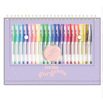 SKETCHBOOK CON 25 PENNE GEL PER DISEGNARE E CREARE...