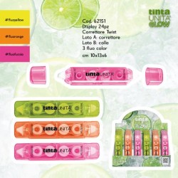 Correttore a nastro + colla 2in1 Glow Spring modelli assortiti