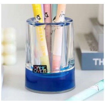 Portapenne Liquid Pencil Holder I-Total - Blu con Game Over