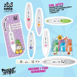 Decoration tape Fruit Collection Tinta Unita Zoo modelli assortiti
