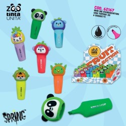 Mini Evidenziatore 3D Mini Me Fruit Collection Tinta Unita Zoo modelli assortiti