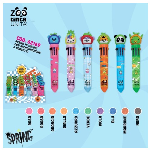 Penna a 10 colori Fruit Collection Tinta Unita...
