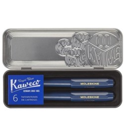 Set Penna Stilografica + Sfera Blu Moleskine x Kaweco Inchiostro Blu
