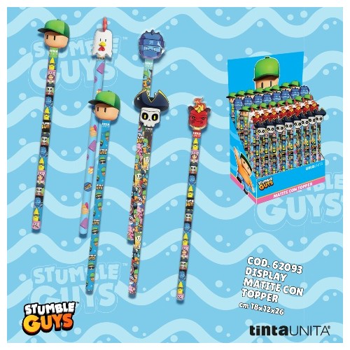 Matita con topper Stumble Guys modelli assortiti