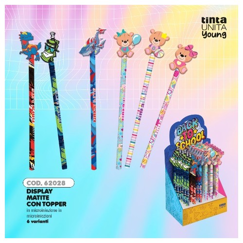 Matita con topper Tinta Unita Young Station...