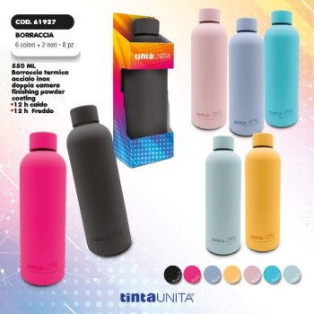 Borraccia Termica 550 ml Soft Touch Tinta Unita Excellent