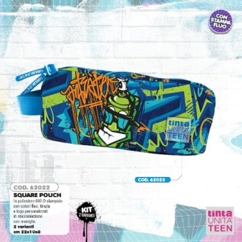 Astuccio Bustone Square Pouch Street Tinta Unita