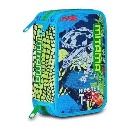 Astuccio 3 zip Fluo Rex Mitama Dinosauro