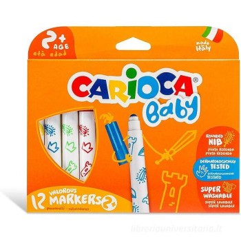 Pennarelli Marker confezione da 12 pezzi Carioca Baby