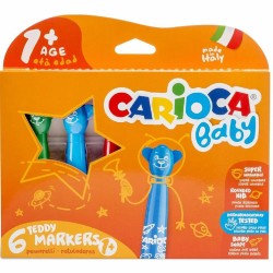 Pennarelli Teddy Marker confezione 6 pezzi Carioca Baby