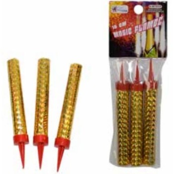 Set da 3 Candelina Pirotecnica Fontana Magic Flambè