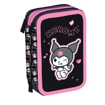 Astuccio 3 zip Kuromi