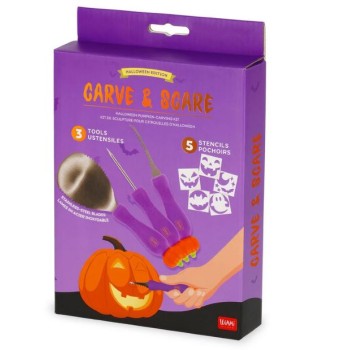 Kit per intagliare zucca di Halloween - Carve & Scare Legami