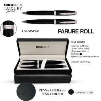 Cofanetto penna Roller + penna a Sfera Tinta Unita Parure...