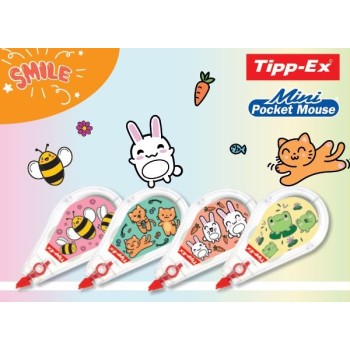 Correttore a nastro Tipp-Ex Mini Pocket Mouse Smile