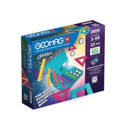 Costruzioni magnetiche Geomag Glitter Panels Recycled 22 pezzi