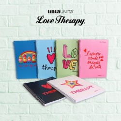 Maxi Quaderno A4 80 gr 4mm Spiralato - LoveTherapy - Colori assortiti