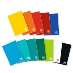 Maxi quaderno A4 fogli bianchi colori assortiti One color