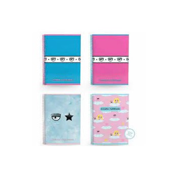 Maxi Quaderno A4 Spiralato 1R Chiara Ferragni - Fantasie...