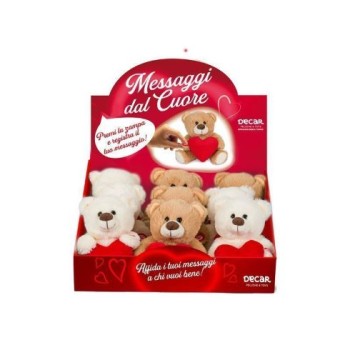 Peluche orsetto 15cm con registrazione vocale colori...