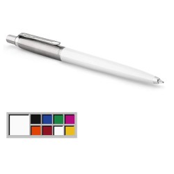 Penna a sfera Parker Jotter Plastic Originals inchiostro Blu fusto Bianco