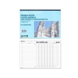 Prima nota Cassa-Banca autoricalcante duplice copia