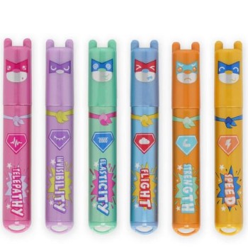 Set di 6 Mini Evidenziatori - Teddy's Superpower Legami