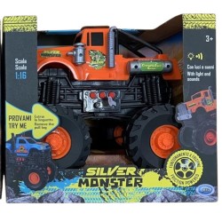 Trattore Silver Monster con luci e suoni 1:16 modelli assortiti