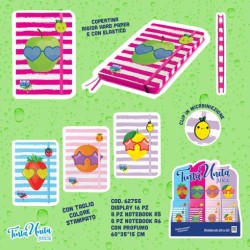 Notebook profumato con elastico A5 Tinta Unita Juice