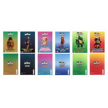 MAXI QUADERNO A4 RIGHE B (3°) SKIFIDOL ITALIAN BRAINROT