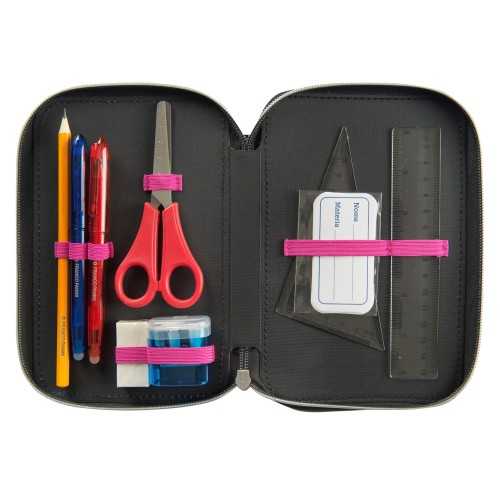 ASTUCCIO PORTACOLORI 3 ZIP BRAINROT BALLERINA