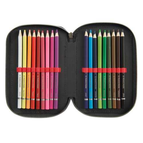 ASTUCCIO PORTACOLORI 3 ZIP BRAINROT CAPPUCCINO