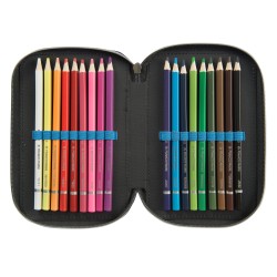 ASTUCCIO PORTACOLORI 3 ZIP BRAINROT TUNG TUNG