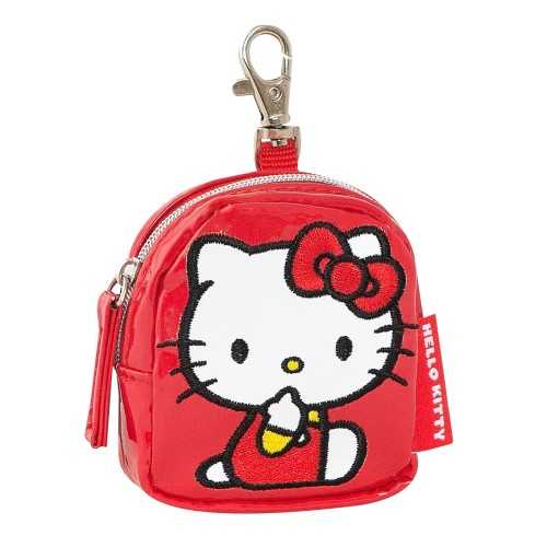 PORTAMONETE ROSSO CON MOSCHETTONE HELLOKITTY...