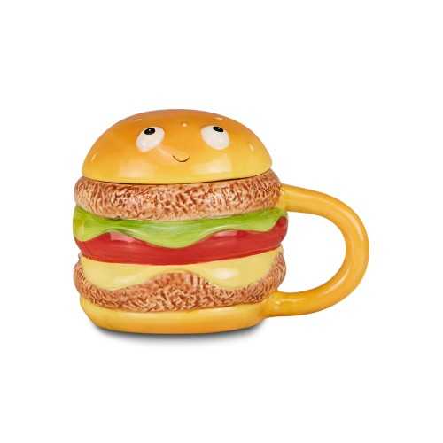 TAZZA IN CERAMICA CON TAPPO FOOD CARTOMANIA...