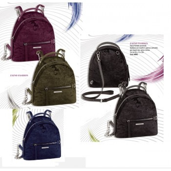 Zaino fashion comix velvet - vellutato colori assortiti