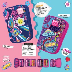 Astuccio One Time Crazy Girl Tinta Unita Click colore blu codice 62908