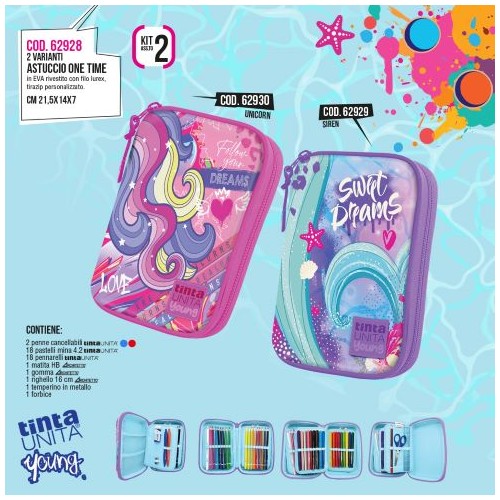 Astuccio One Time Unicorn Tinta Unita Young...