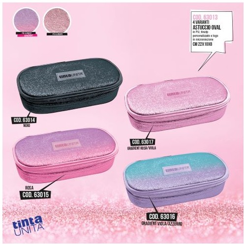 Astuccio Oval Glamour Nero Tinta Unita Glamour...