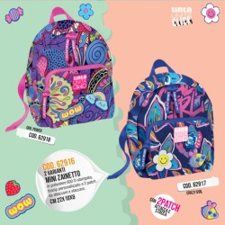 Mini zainetto Crazy Girl Tinta Unita Click colore blu codice 62917