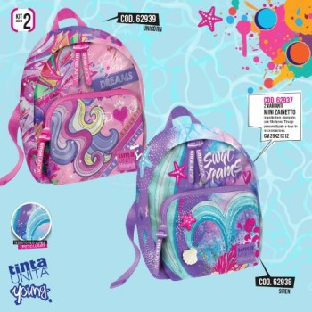 Mini Zainetto Siren Sweet Dreams Tinta Unita Young colore...