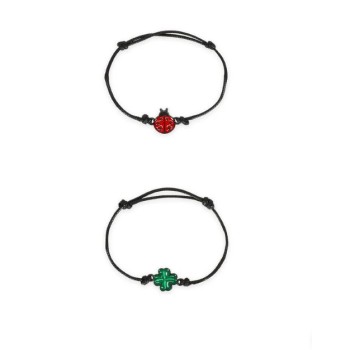 Set di 2 Braccialetti - Ladybug - Set of 2 Bracelets -...