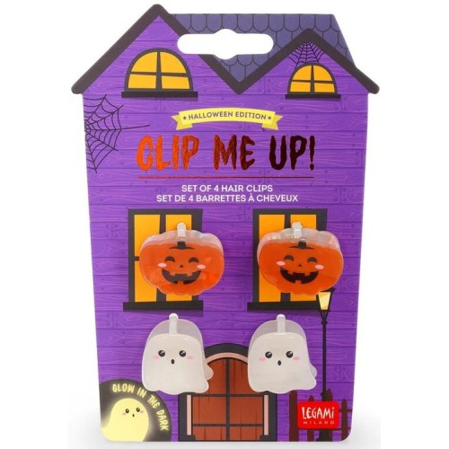 Set di 4 Mini Mollette per Capelli Halloween -...