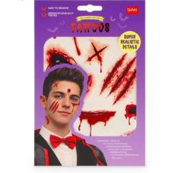 Tatuaggi Temporanei Viso e Corpo Legami Halloween