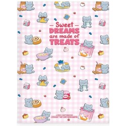 Quaderno Foglio Bianco A5 con Copertina Rigida Illustrata - Kitty - Gatto Legami