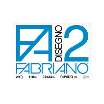 Blocco fabriano2 (24x33cm) 20fg 110gr ruvido 4 angoli